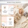 Audio-Babyphone mit Temperaturanzeige und 3-stufiger Geräuschpegelanzeige