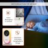 Video-Babyphone mit Videoübertragung in Echtzeit, Nachtlicht, Schlafliedern und Klängen