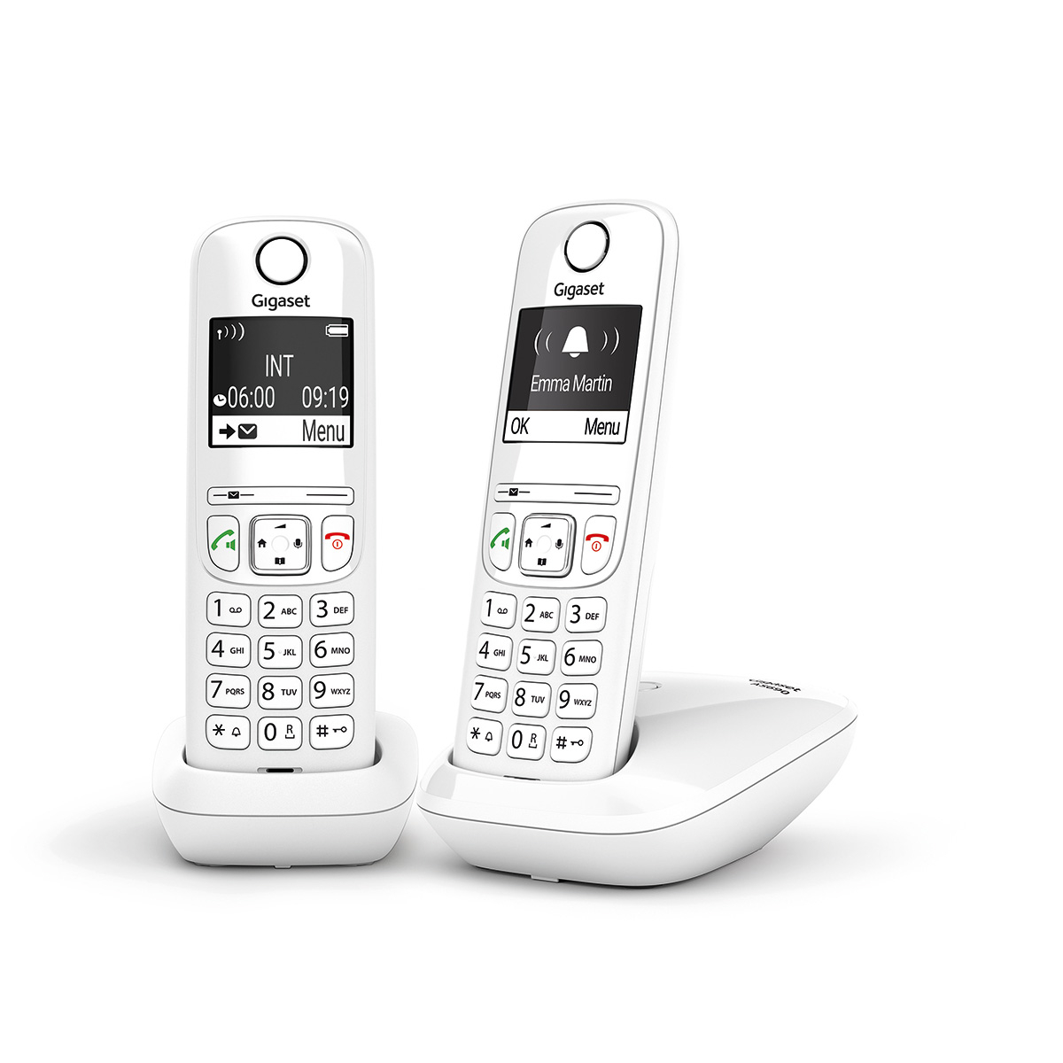 RRP £52.00 Gigaset AS690 Duo - 2 Schnurlose Telefone - groÃx es,  kontrastreiches Display - brillante