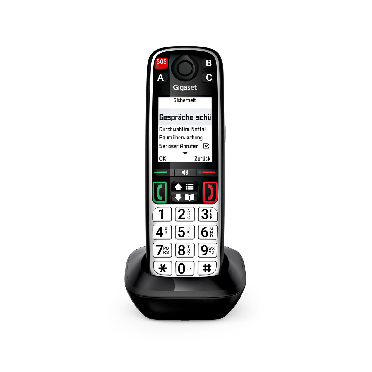 Bedienungsmenü für barrierearme und einfache Nutzung