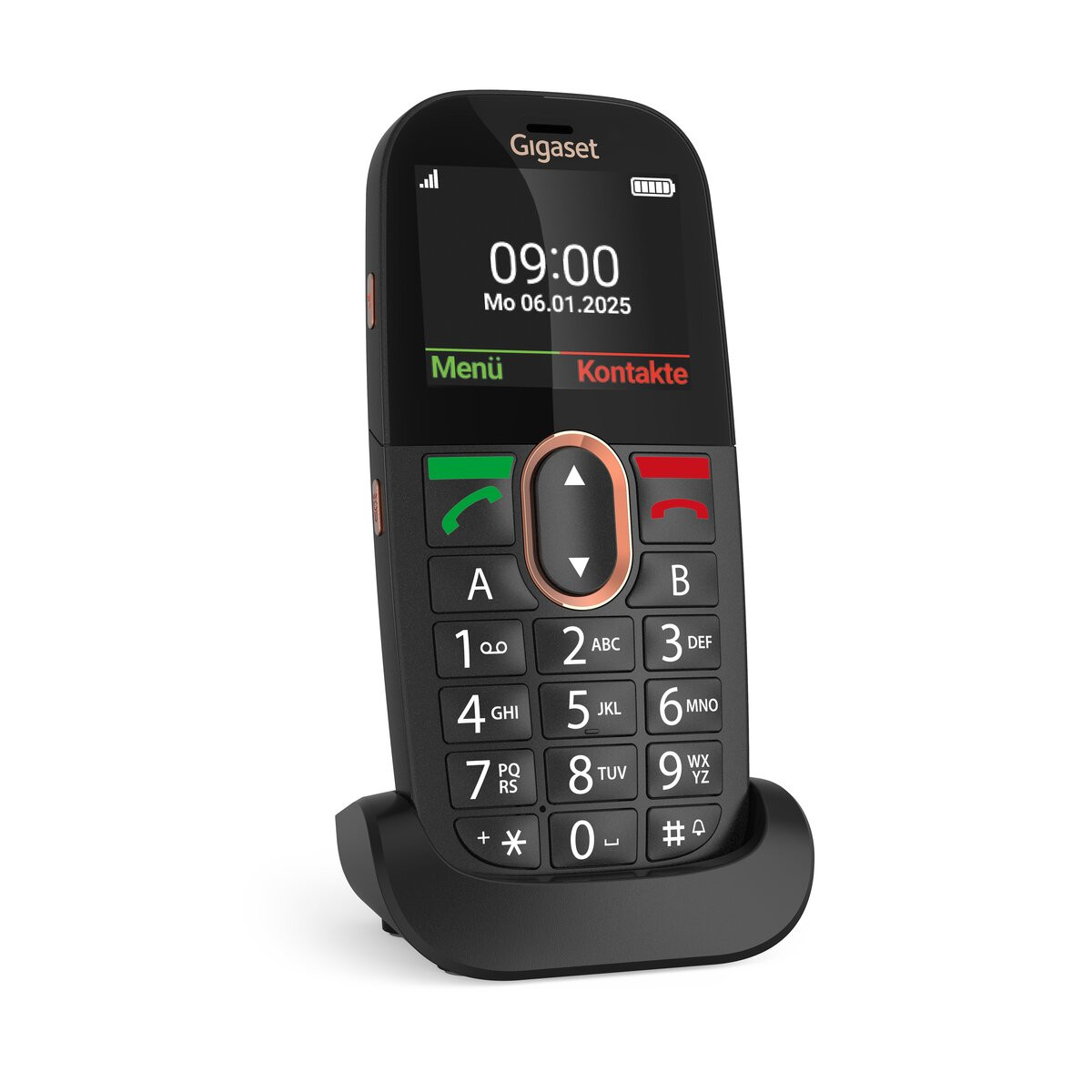 Frontalansicht mit klar lesbarem Display