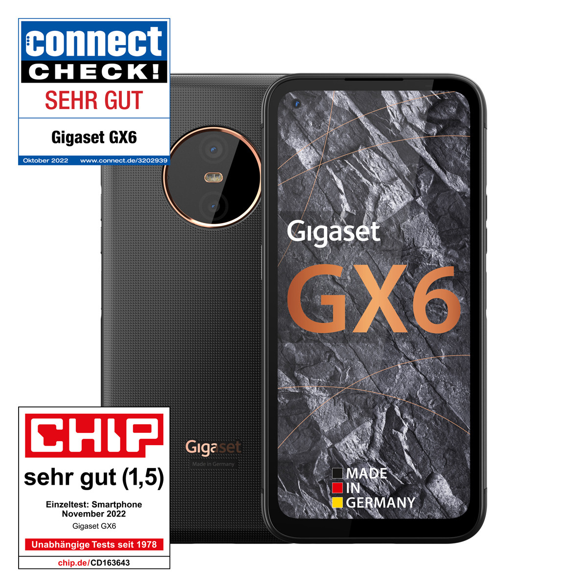 achtergrond Zwijgend vervolgens Das edelste 5G Outdoor-Smartphone Gigaset GX6 online kaufen | Gigaset