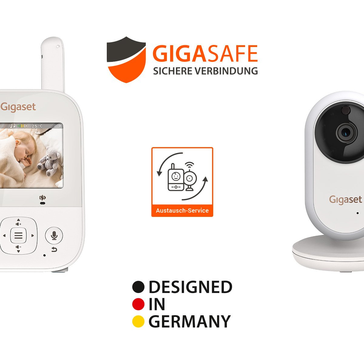 Gigaset BABY 300 Video: Sichere Verbindung, Austausch-Service, Designed in Germany