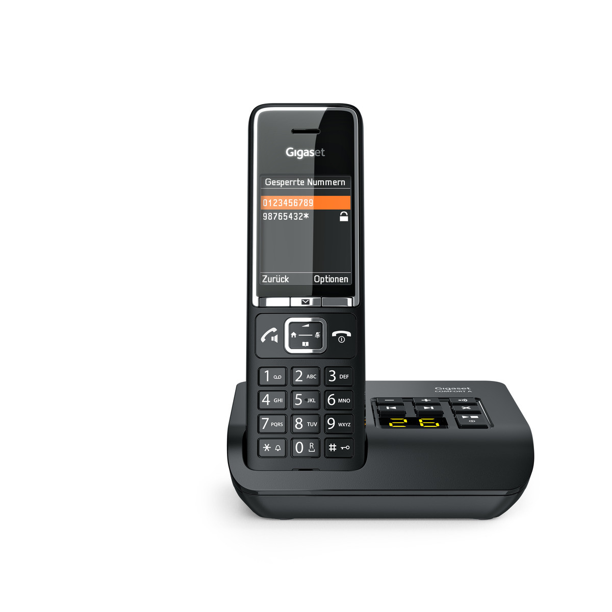 Gigaset COMFORT 550A - Mit Anrufbeantworter / Schwarz - View 15