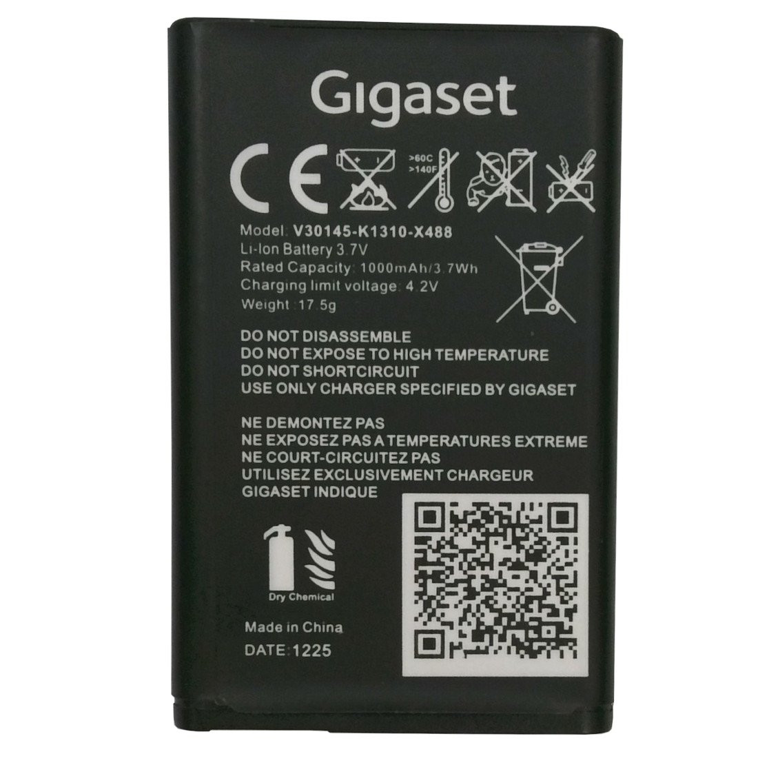 Batterie d’origine pour Gigaset COMFORT 600 SIM - View 1