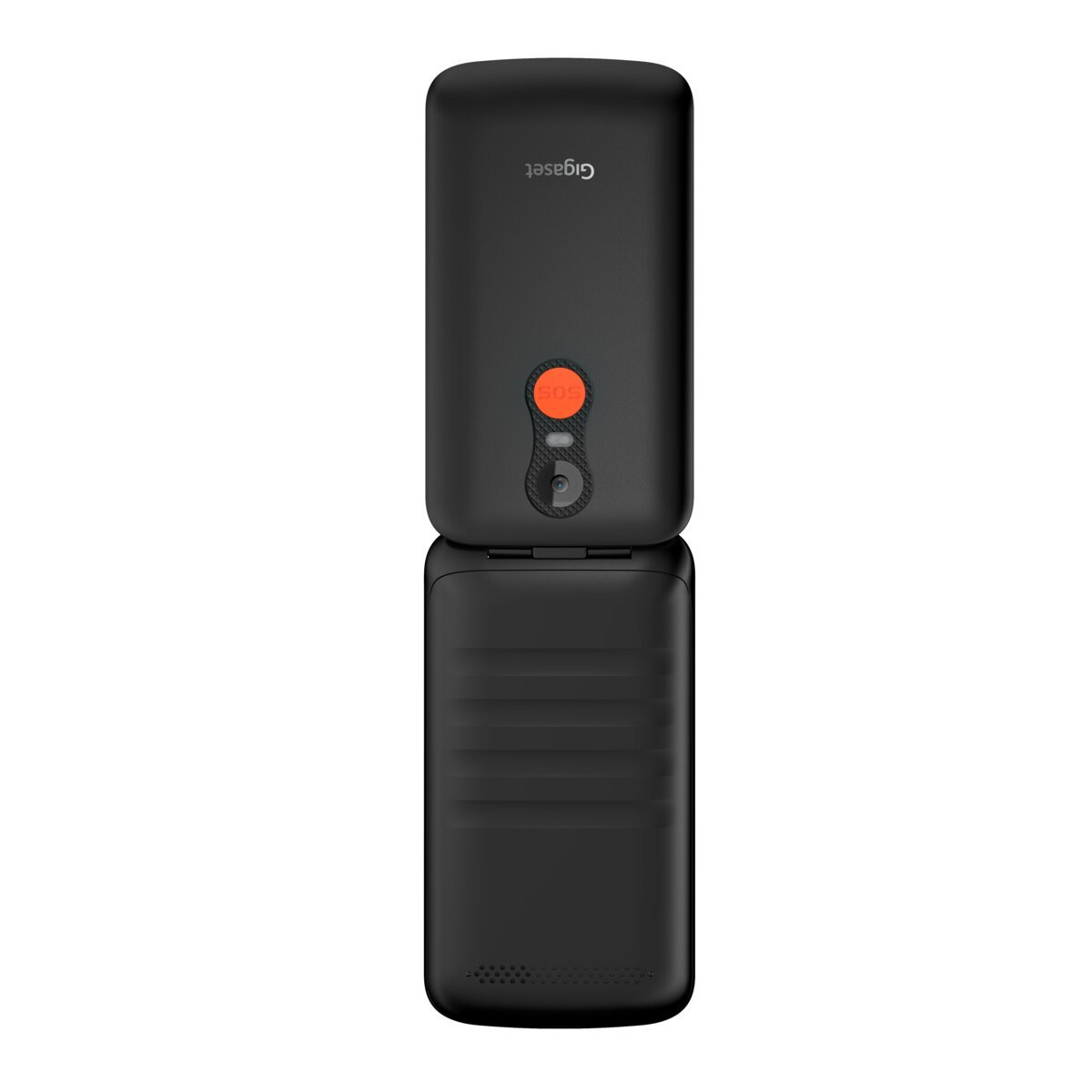 Gigaset GL390 GSM, senior mobiele telefoon met SOS-noodknop, groot 2,2 inch kleurendisplay, eenvoudige bediening met extra grote individuele toetsen, compacte mobiele telefoon zonder contract, titaniumzilver, zilver