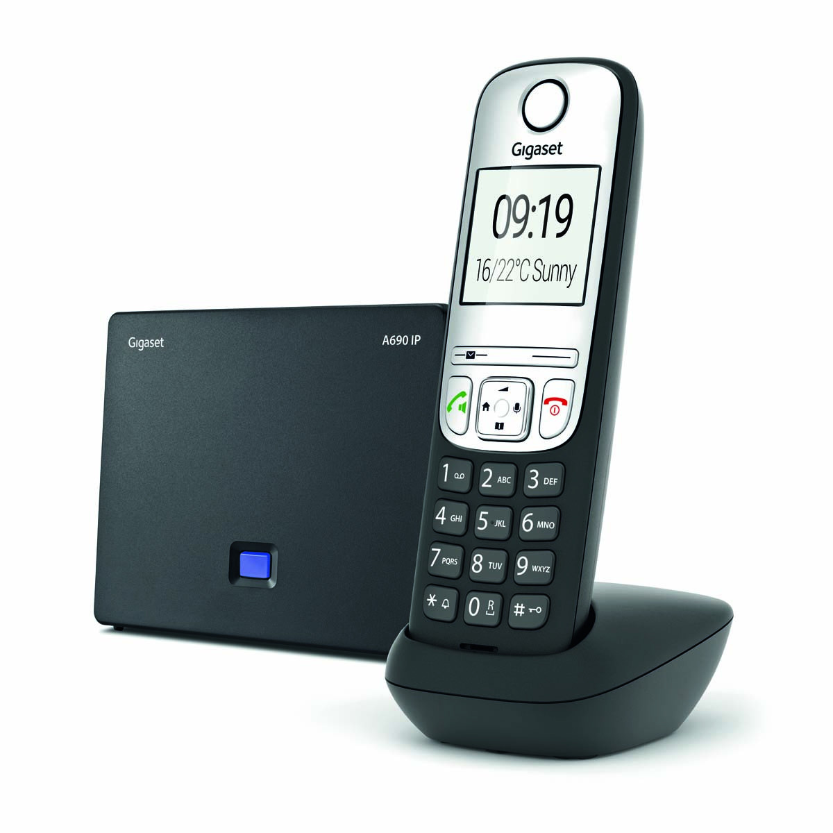 Gigaset A690A cordless DECT phone (white color), 70,21 €