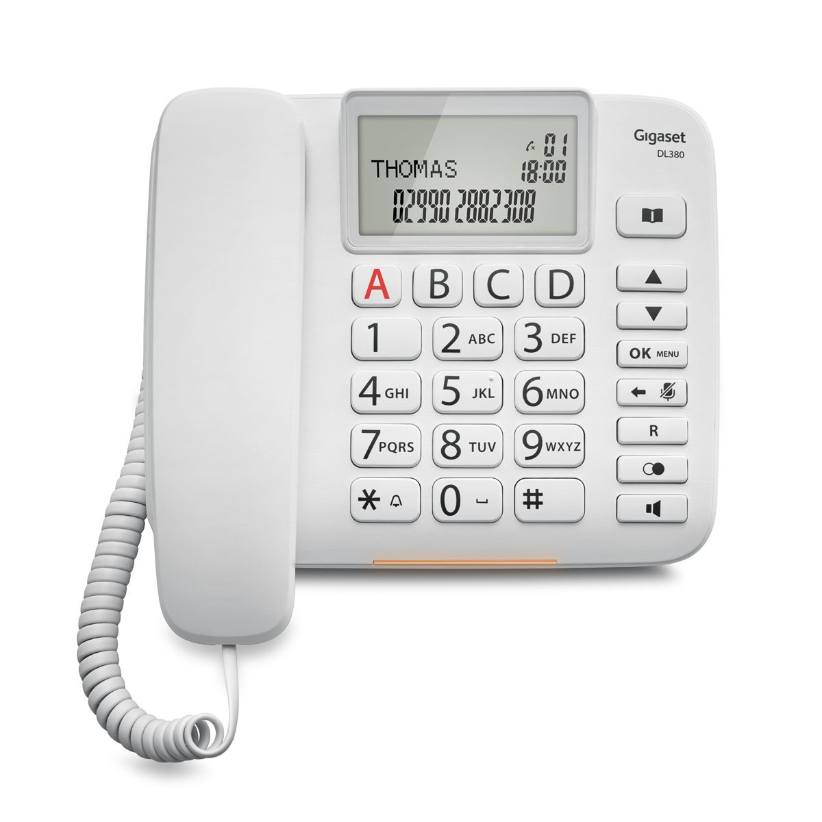 Gigaset Téléphone Fixe Gigaset DL380 S30350-S217-K102 Blanc 
