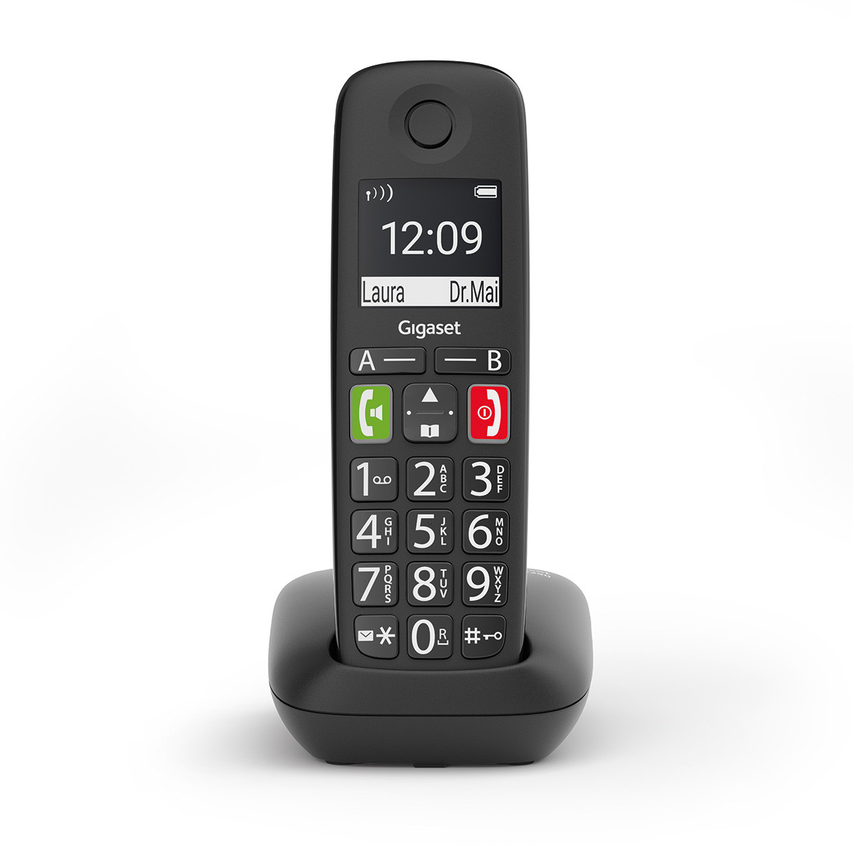 Gigaset E290A - Téléphone Fixe sans Fil Blanc avec Répondeur intégré et  Grand écran rétroéclairé, larges Touches, Fonction Blocage D'appels  [Version Française] : : High-Tech