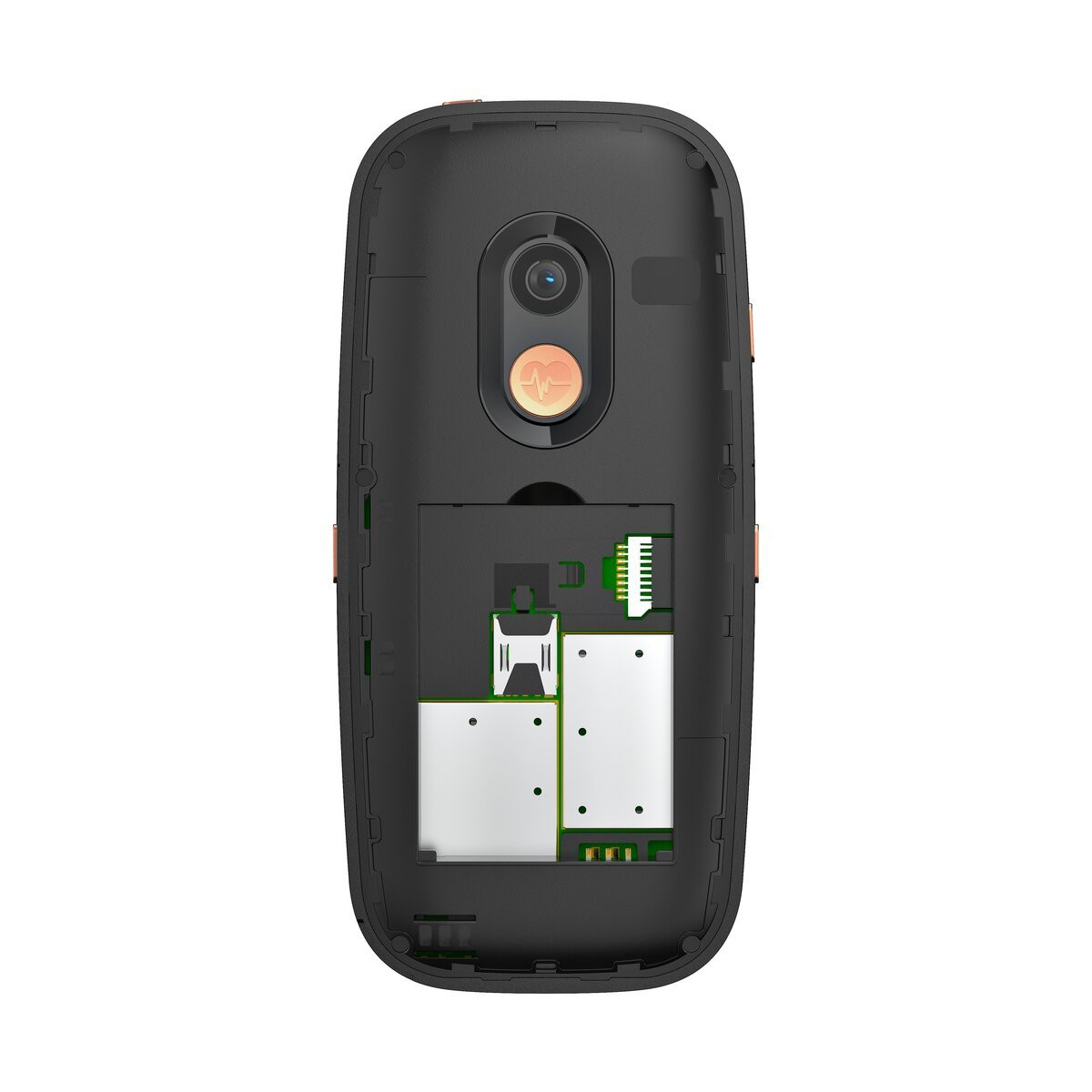 Front view with clearly legible display