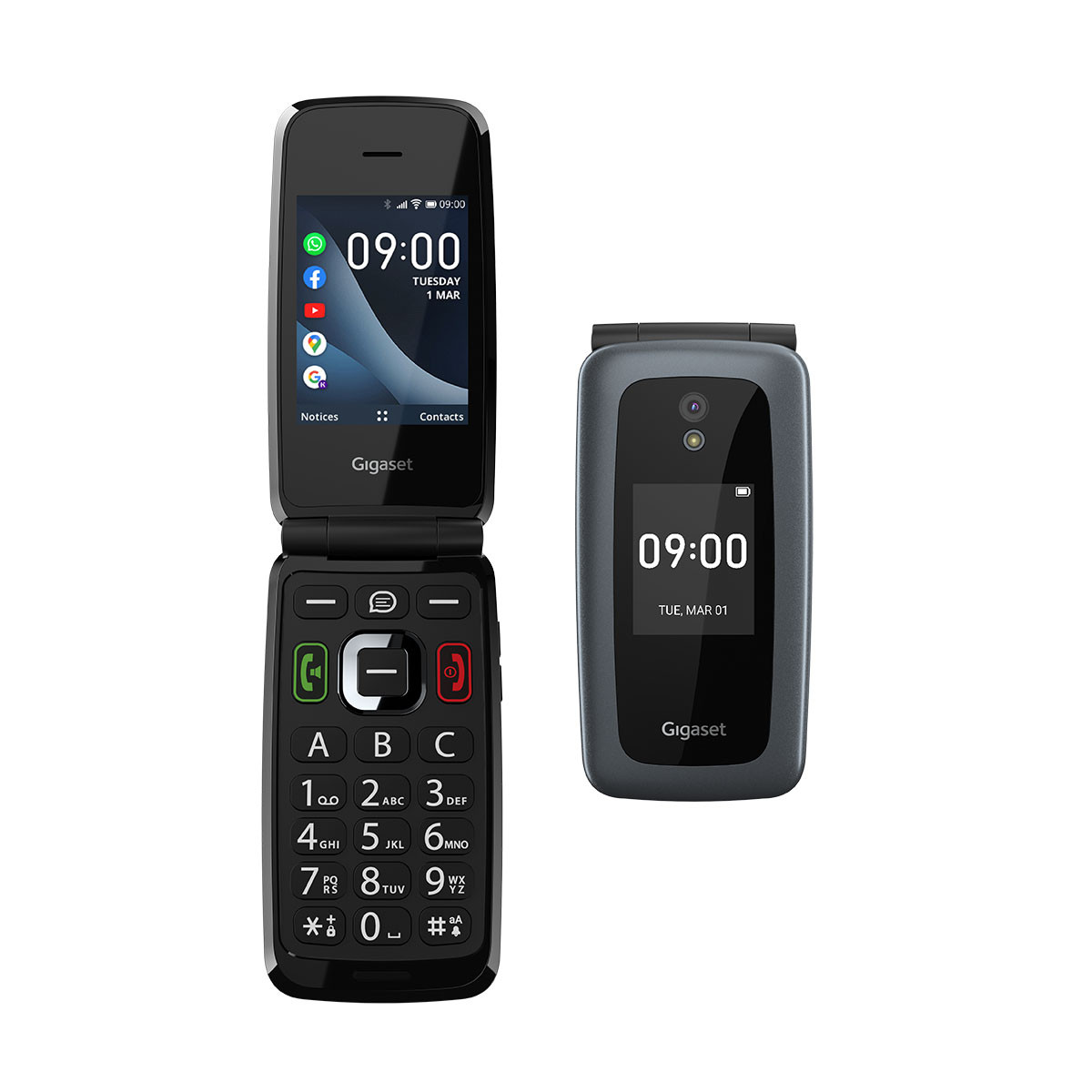 Discover the Gigaset GL7 flip phone for seniors