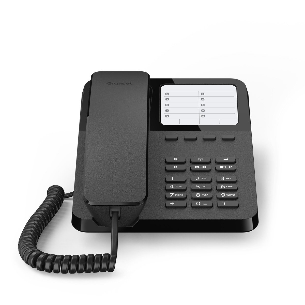 téléphone fixe filaire DL580 - Noir