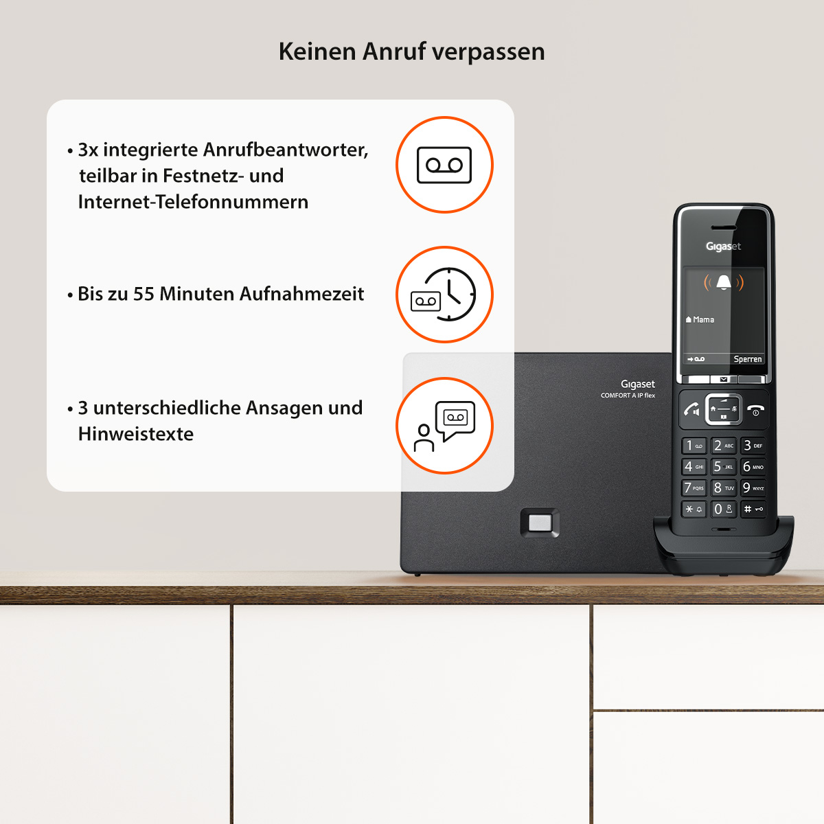 Gigaset COMFORT 550A IP flex für Festnetz- und IP-Telefonie kaufen ...