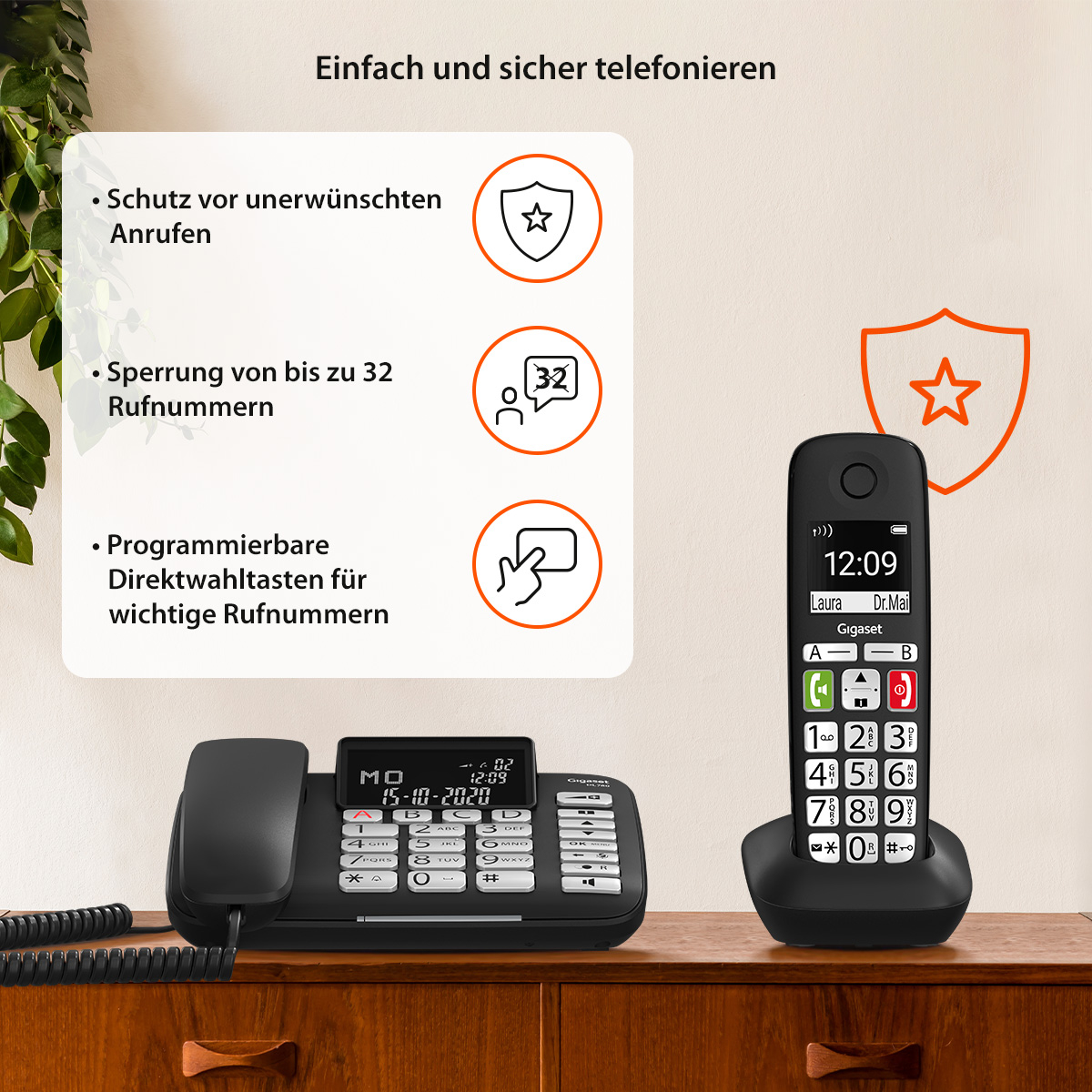Gigaset DL780 Plus Téléphone analogique/DECT Identification de l'appelant -  digitec