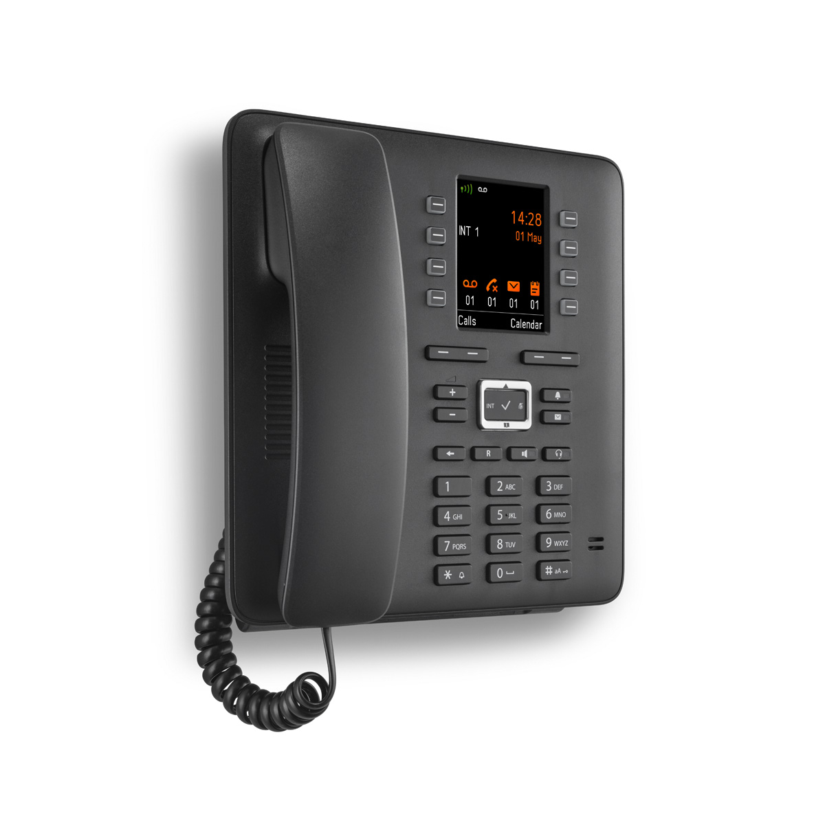 schwarz & Box 100 DECT-Basis-Station für Ihr eigenes Kommunikationssystem mit Gigaset Mobilteilen Tischtelefon zum schnurlosen Anschluss Gigaset T480HX schwarz Basis unterstützt 6 Mobilteile 